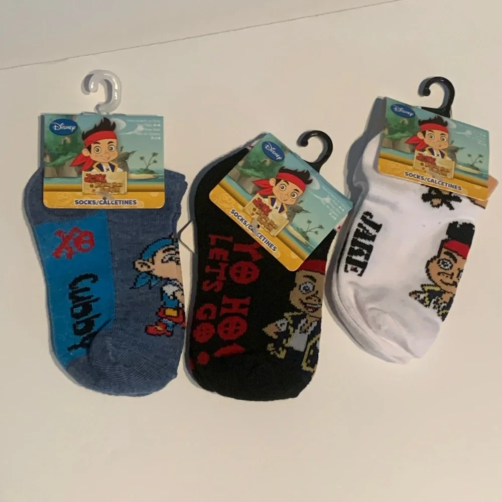 Disney 3 Pair Jake The Neverland Pirates Socks